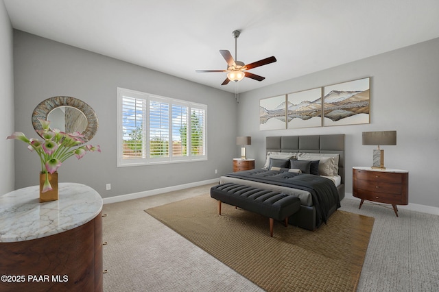 5385 Rocky Vista Dr, Prescott, AZ 86301 - bedroom featuring light carpet and ceiling fan