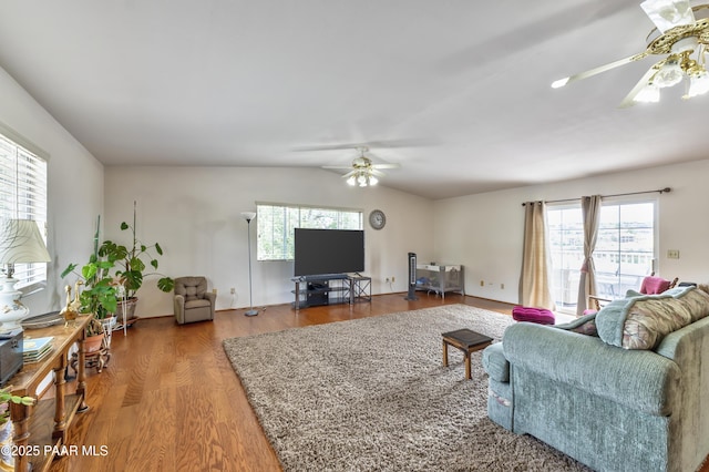 2345 Shinnery Ln, Prescott, AZ 86301 - living area featuring ceiling fan, healthy amount of natural light, and wood finished floors