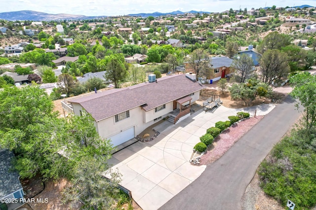 2345 Shinnery Ln, Prescott, AZ 86301 - aerial perspective of suburban area featuring a mountain backdrop