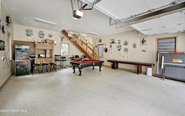 recreation room featuring billiards