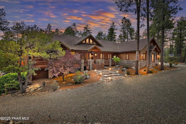 view of craftsman-style home