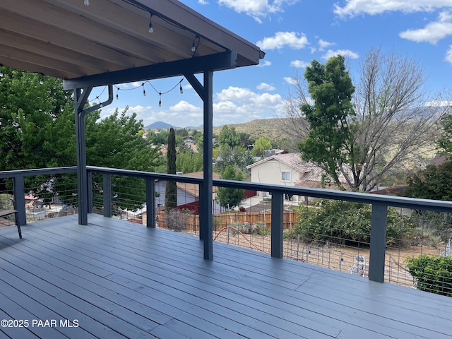 1086 N Broken Wagon Trl, Dewey-Humboldt, AZ 86327 - deck with a mountain view