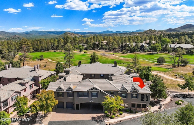 1716 Alpine Meadows Ln Unit 403, Prescott, AZ 86303 - bird's eye view of mountains and a golf course