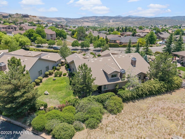 1222 Crown Ridge Dr, Prescott, AZ 86301 - aerial perspective of suburban area featuring a mountainous background