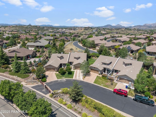 1222 Crown Ridge Dr, Prescott, AZ 86301 - aerial perspective of suburban area featuring a mountain backdrop