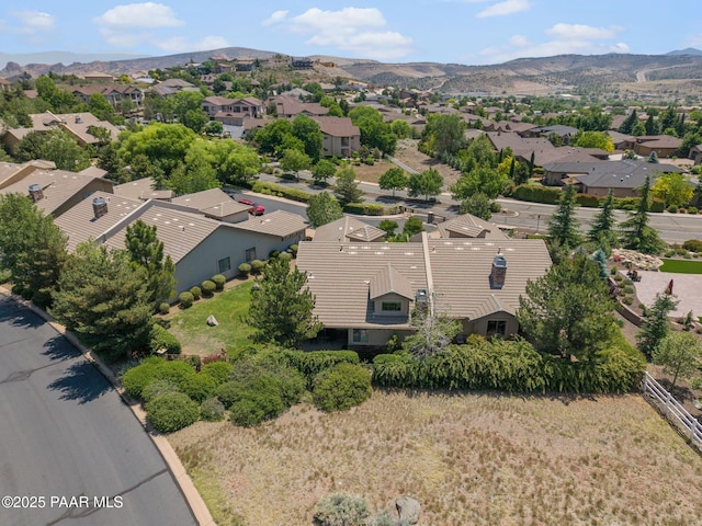 1222 Crown Ridge Dr, Prescott, AZ 86301 - aerial view of residential area with mountains