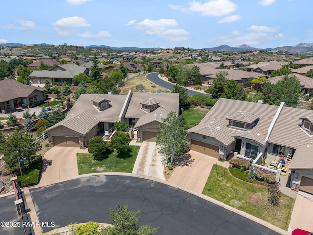 1222 Crown Ridge Dr, Prescott, AZ 86301 - aerial perspective of suburban area with a mountain backdrop