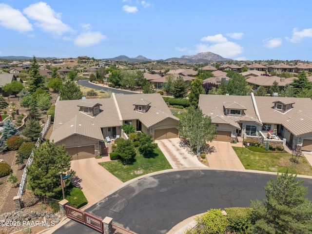 1222 Crown Ridge Dr, Prescott, AZ 86301 - aerial view of residential area with mountains