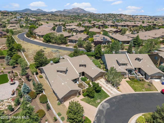 1222 Crown Ridge Dr, Prescott, AZ 86301 - aerial view of residential area featuring mountains