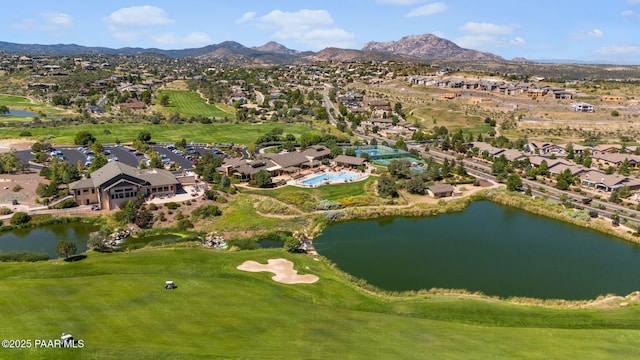 1222 Crown Ridge Dr, Prescott, AZ 86301 - view of property location with nearby suburban area, a water and mountain view, and a golf club