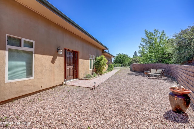 view of yard with a patio