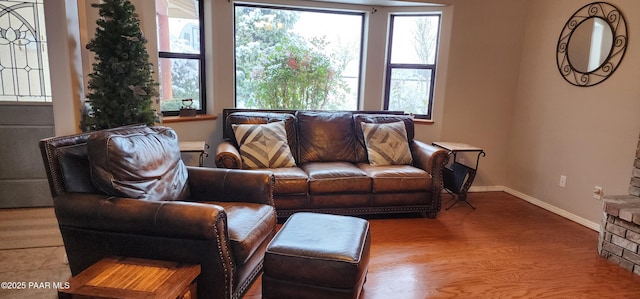 1125 N Wagon Wheel Pl, Chino Valley, AZ 86323 - living area featuring baseboards and wood finished floors