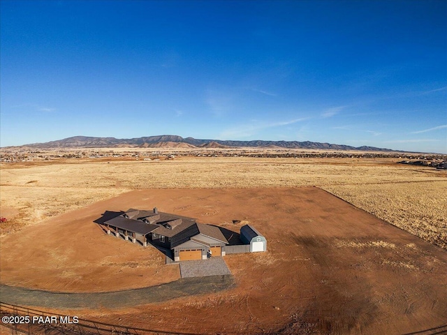 bird's eye view featuring a mountain view