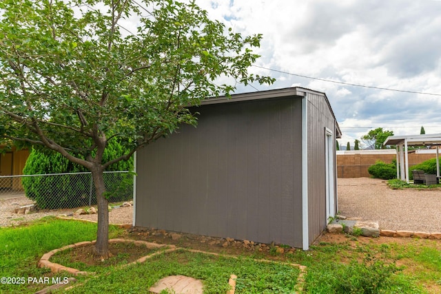 view of outdoor structure