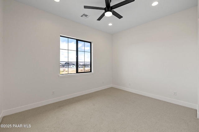 4655 E Alma Ln, Prescott Valley, AZ 86314 - carpeted spare room featuring recessed lighting and ceiling fan