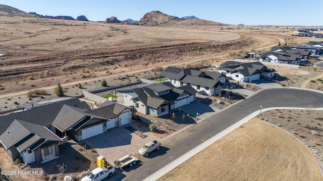 4655 E Alma Ln, Prescott Valley, AZ 86314 - aerial perspective of suburban area with a desert landscape and a mountain backdrop