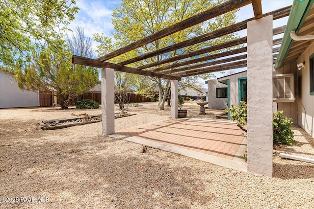 7521 Paseo Hermoso, Prescott Valley, AZ 86314 - view of patio / terrace with a pergola and a fenced backyard