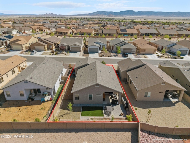 5180 N Elliot Ave, Prescott Valley, AZ 86314 - birds eye view of property with a residential view and a mountain view
