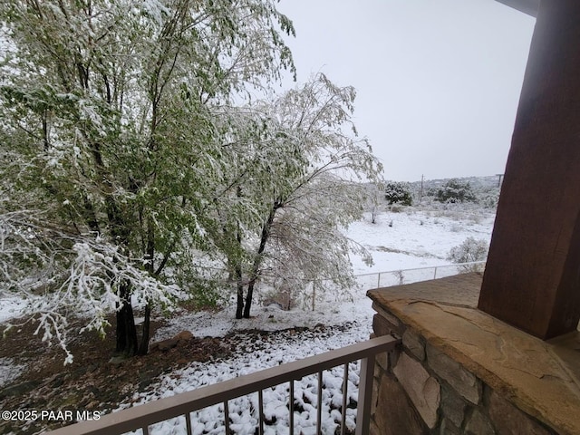 893 Canyon Breeze Ct, Prescott, AZ 86303 - view of yard layered in snow