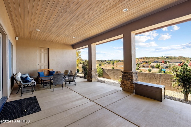 view of patio / terrace featuring outdoor lounge area