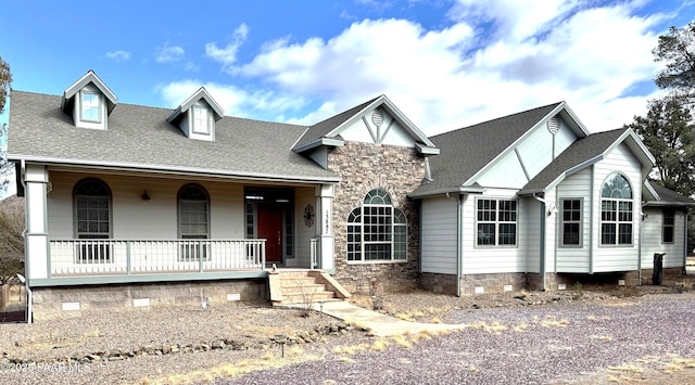 view of front of home with a porch