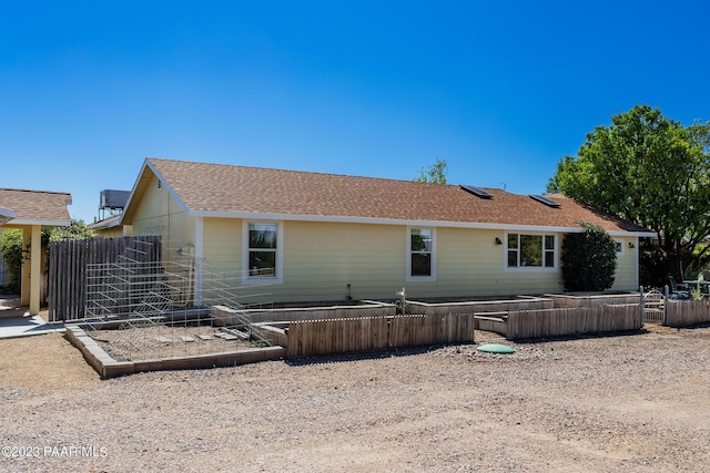 view of rear view of property