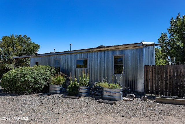 view of side of property