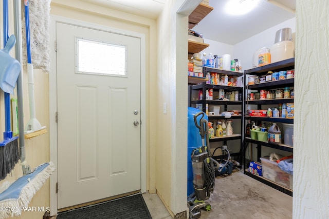 view of pantry