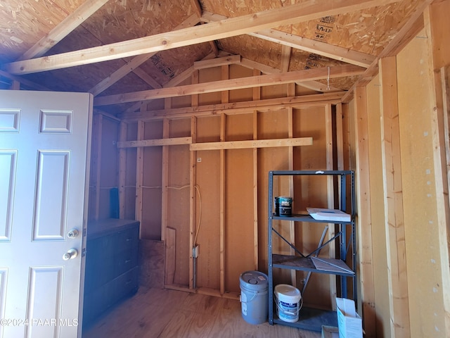 view of storage room