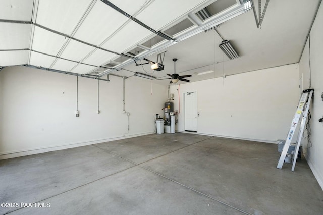3824 N Wakefield Dr, Prescott Valley, AZ 86314 - garage with a garage door opener, gas water heater, and baseboards