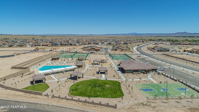 3824 N Wakefield Dr, Prescott Valley, AZ 86314 - aerial perspective of suburban area featuring a mountain backdrop