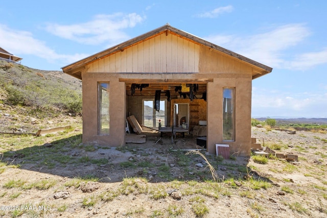 9520 Poland Rd, Mayer, AZ 86333 - back of property with an outbuilding and a mountain view