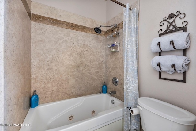 9520 Poland Rd, Mayer, AZ 86333 - full bathroom featuring toilet and a combined bath / shower with jetted tub