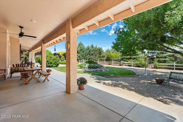 977 Kristin St, Chino Valley, AZ 86323 - view of patio featuring a ceiling fan