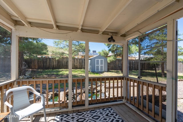 view of sunroom / solarium