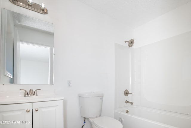 3924 N Taylor Dr, Prescott Valley, AZ 86314 - full bathroom with shower / washtub combination, vanity, and a textured ceiling