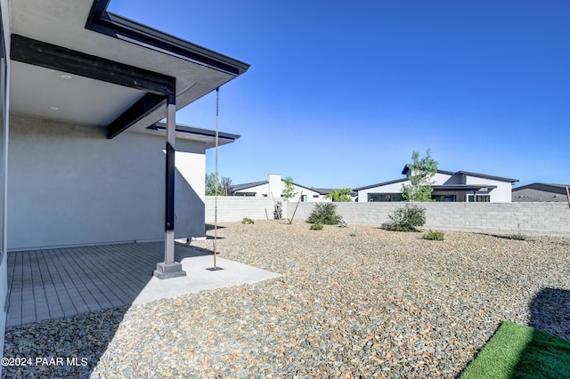 view of yard with a patio