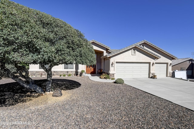 view of front of home featuring a garage