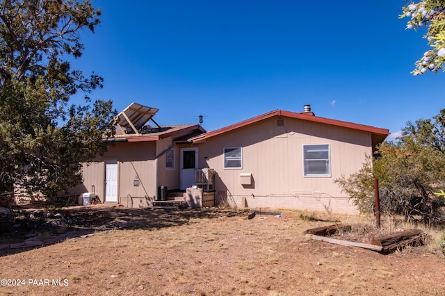 view of back of property