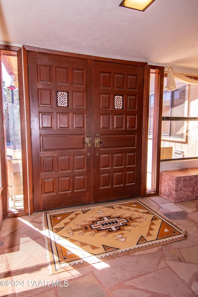 view of foyer entrance