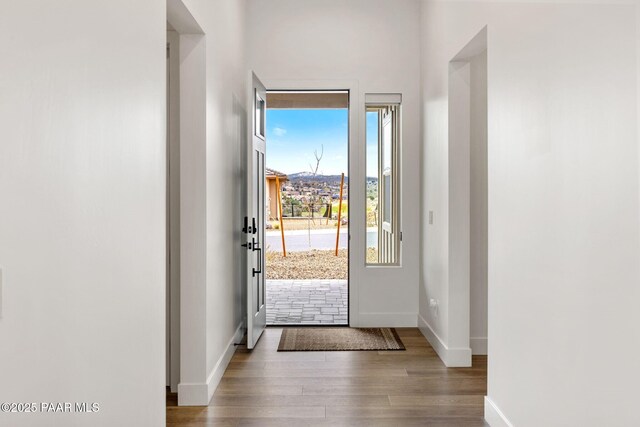 1148 S Lakeview Dr, Prescott, AZ 86301 - foyer with baseboards and wood finished floors