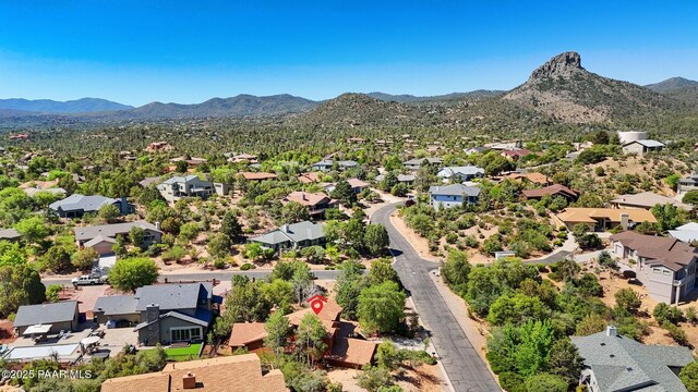 1893 Forest Vw, Prescott, AZ 86305 - aerial view of residential area with a mountainous background