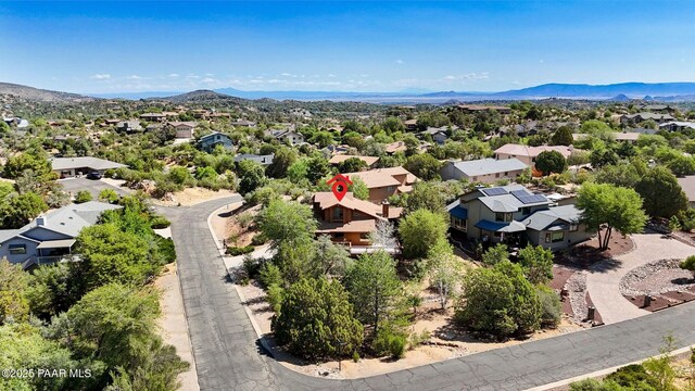 1893 Forest Vw, Prescott, AZ 86305 - aerial perspective of suburban area featuring a mountainous background
