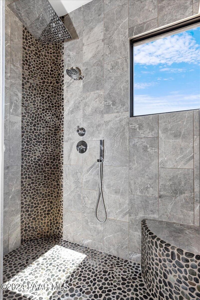 7420 E Reins Ct, Prescott Valley, AZ 86314 - bathroom featuring a tile shower