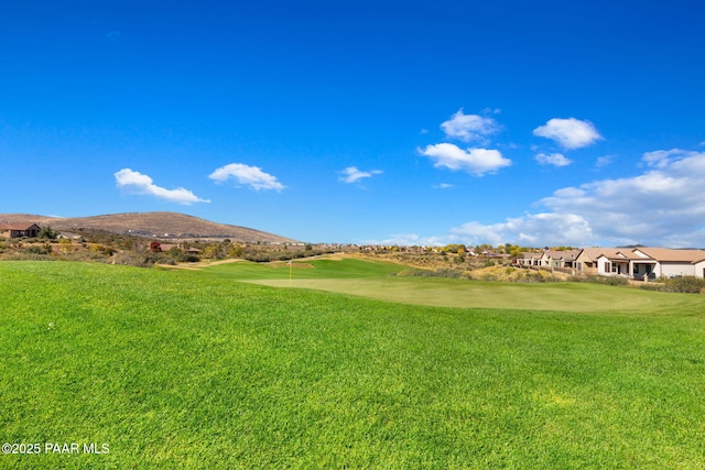 7420 E Reins Ct, Prescott Valley, AZ 86314 - surrounding community featuring a yard, a mountain view, and golf course view