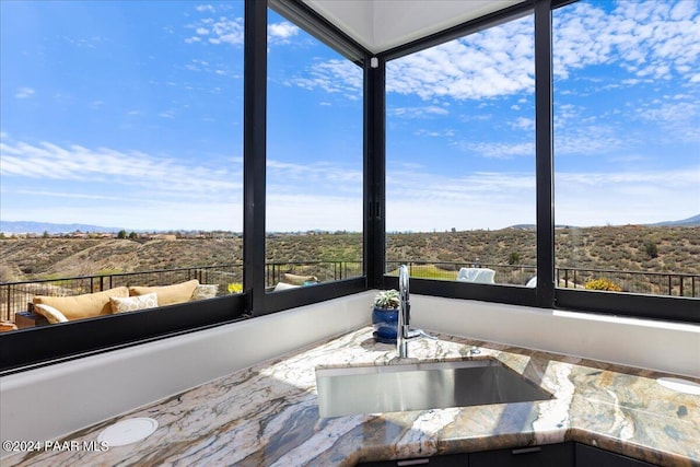 7420 E Reins Ct, Prescott Valley, AZ 86314 - unfurnished sunroom featuring sink