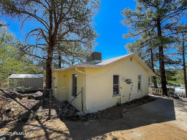 532 Canyon Springs Rd, Prescott, AZ 86303 - view of home's exterior with a central AC unit