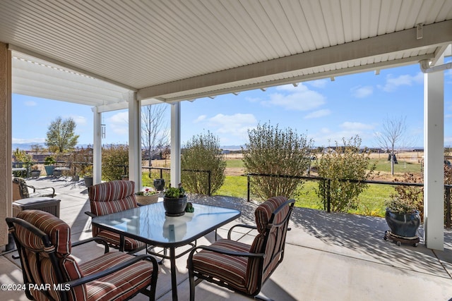 view of patio / terrace with outdoor dining area