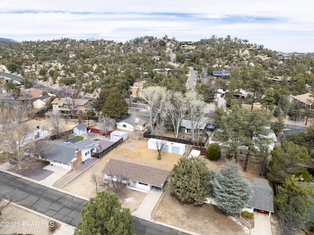 bird's eye view featuring a residential view