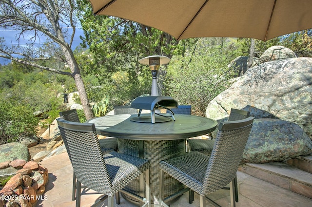 2009 Rocky Dells Dr, Prescott, AZ 86303 - view of patio / terrace with outdoor dining space